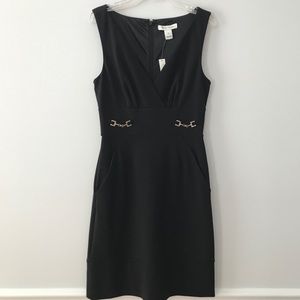 A-line, V-neck Dress